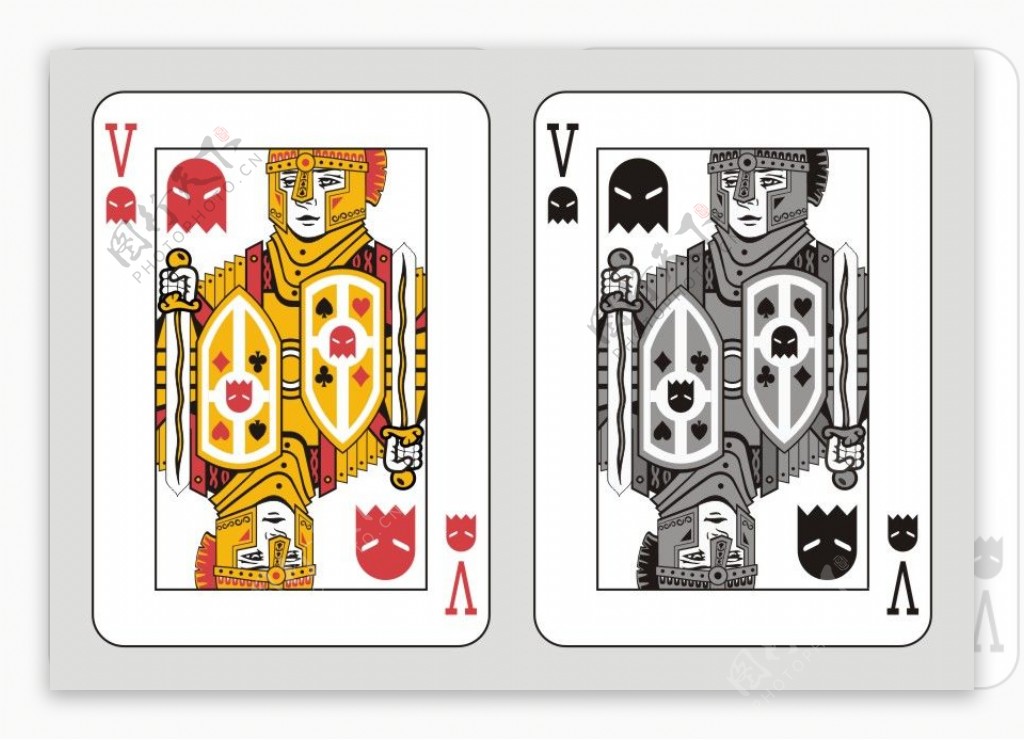 扑克鬼卡的设计版本