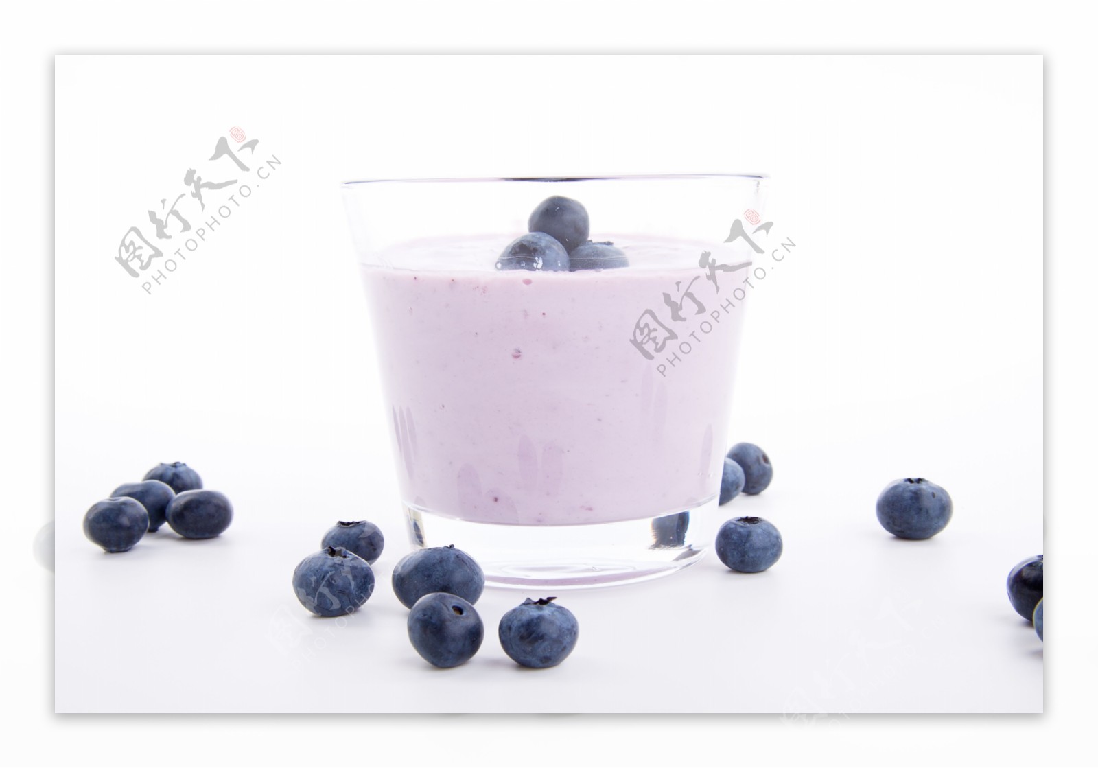 蓝莓酸奶摄影图片