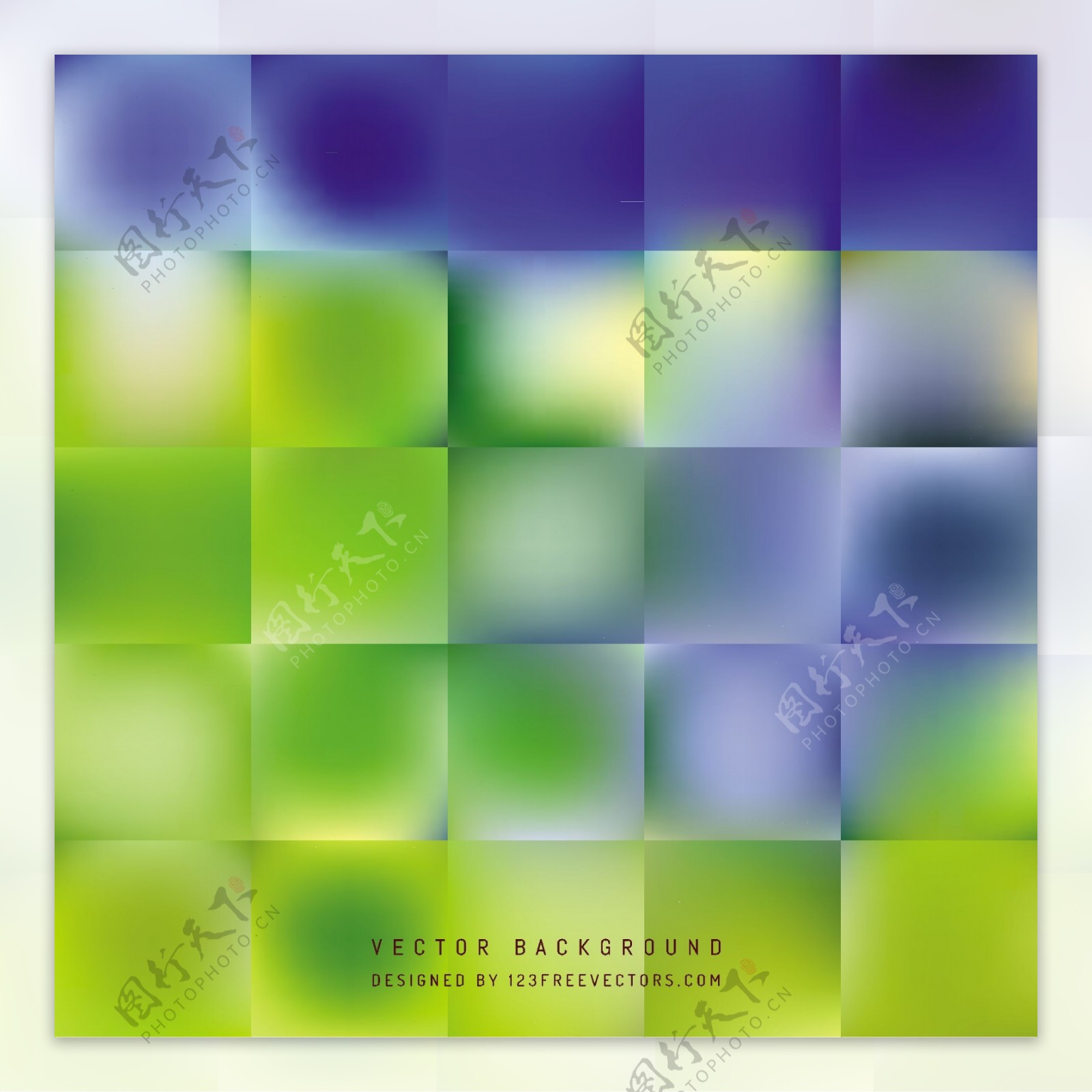 抽象蓝绿色几何正方形背景