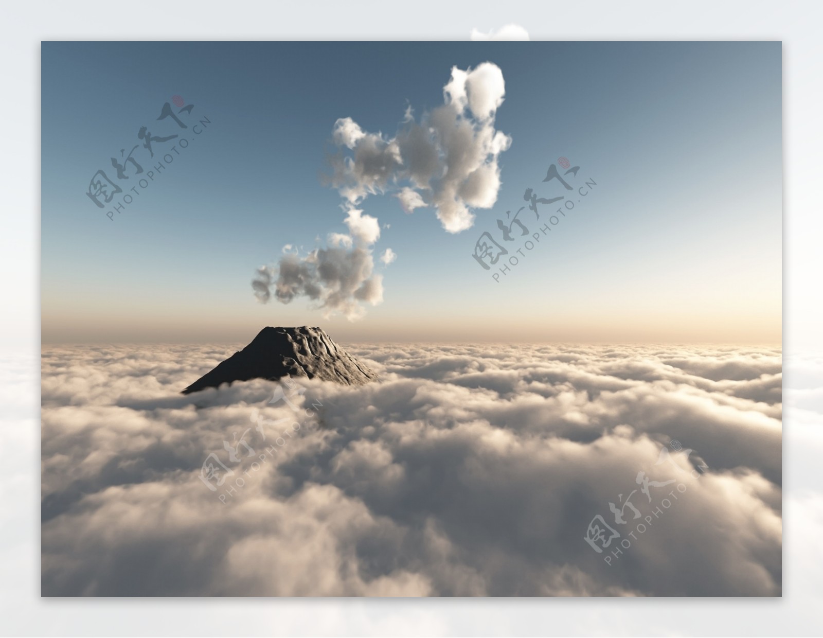 火山与云海