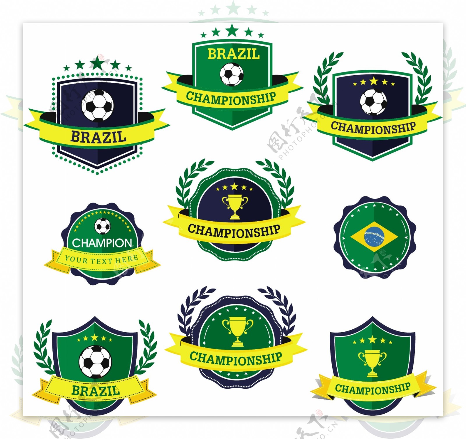 世界杯促销标签设计