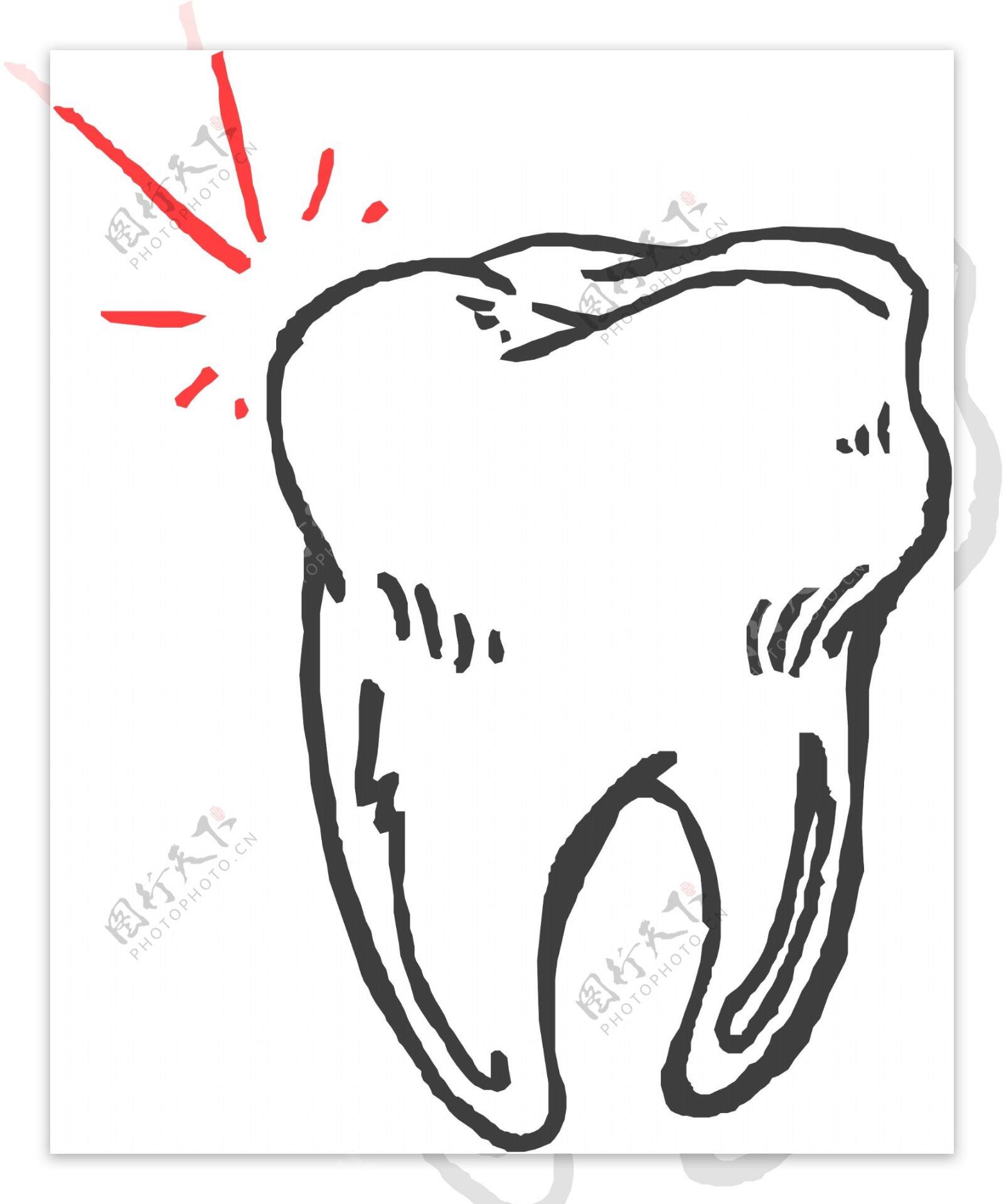 牙齿门牙