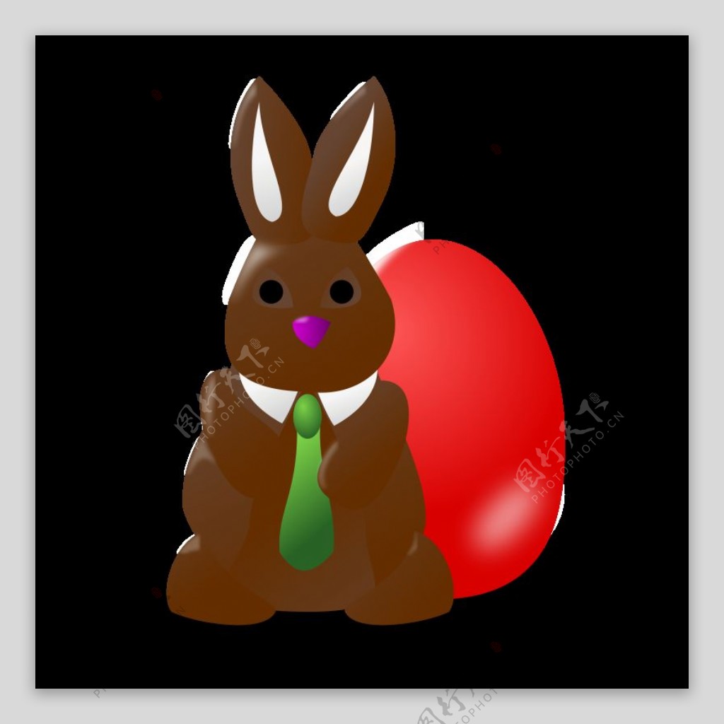 兔子矢量图复活节的图标