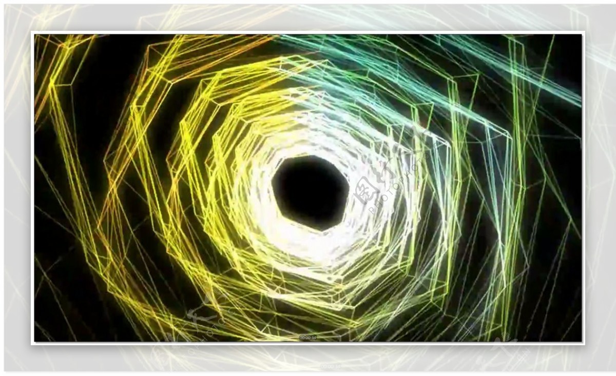 节奏网格转动科技动感隧道动态背景视频素材