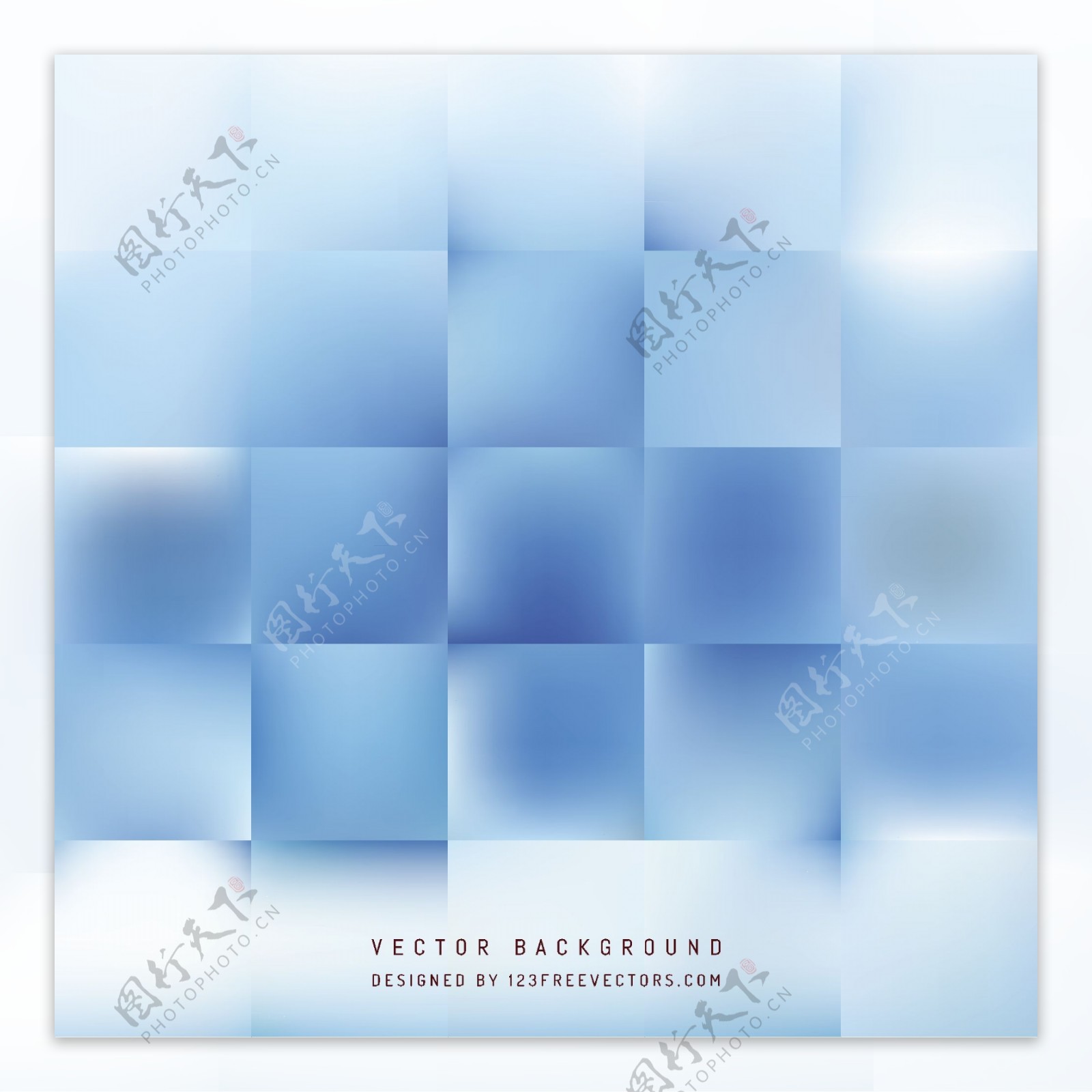 抽象浅蓝色正方形背景设计