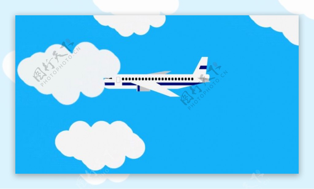 航空公司飞机动画