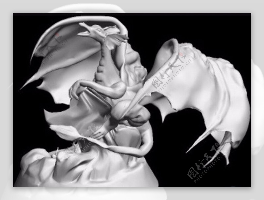 龙和龙蛋3D打印模型