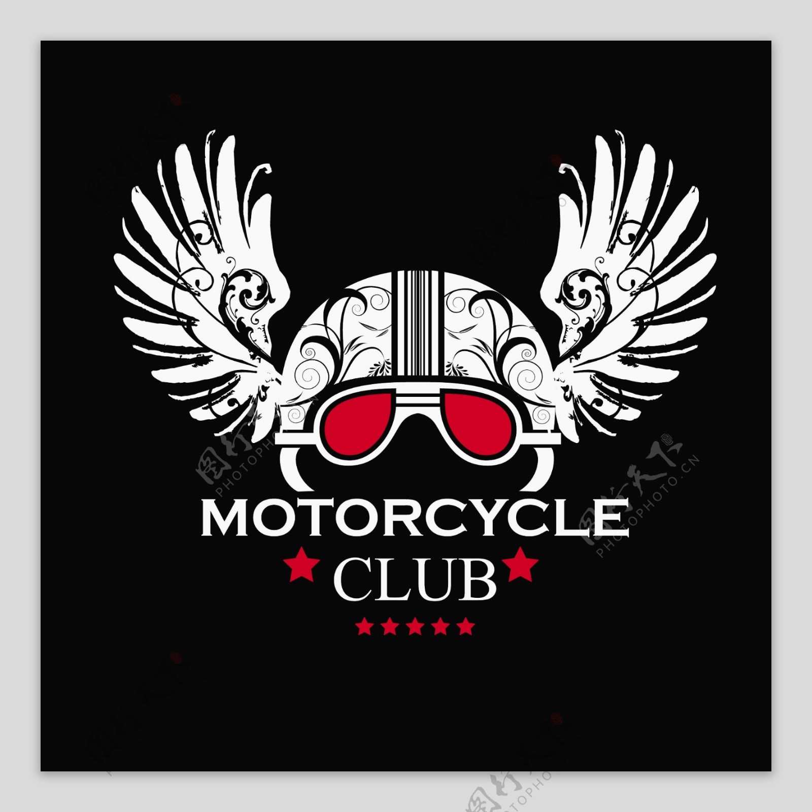 创意摩托车标志设计