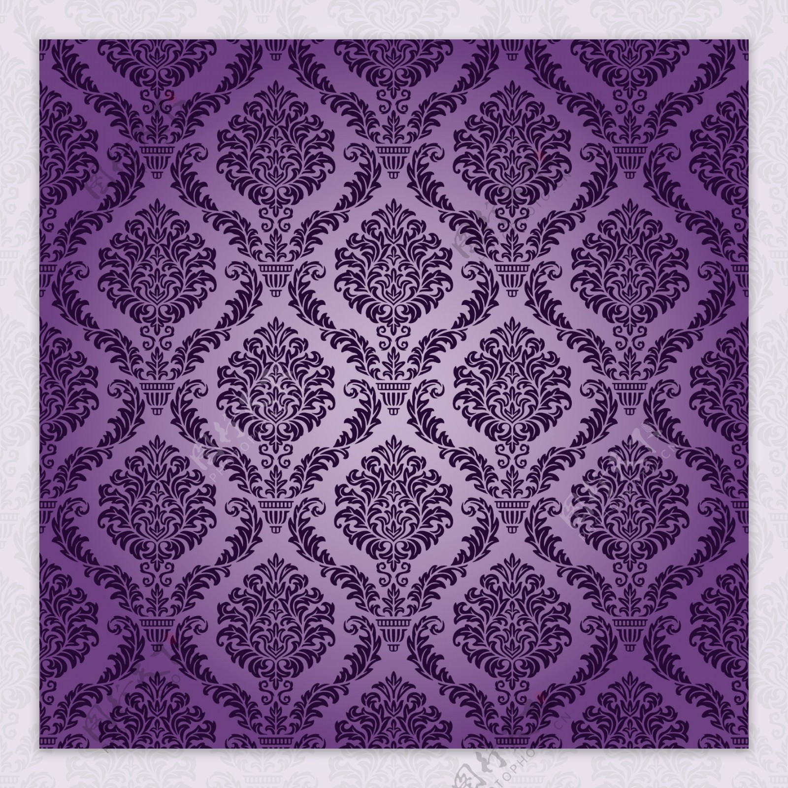 紫矢量格子纹图片