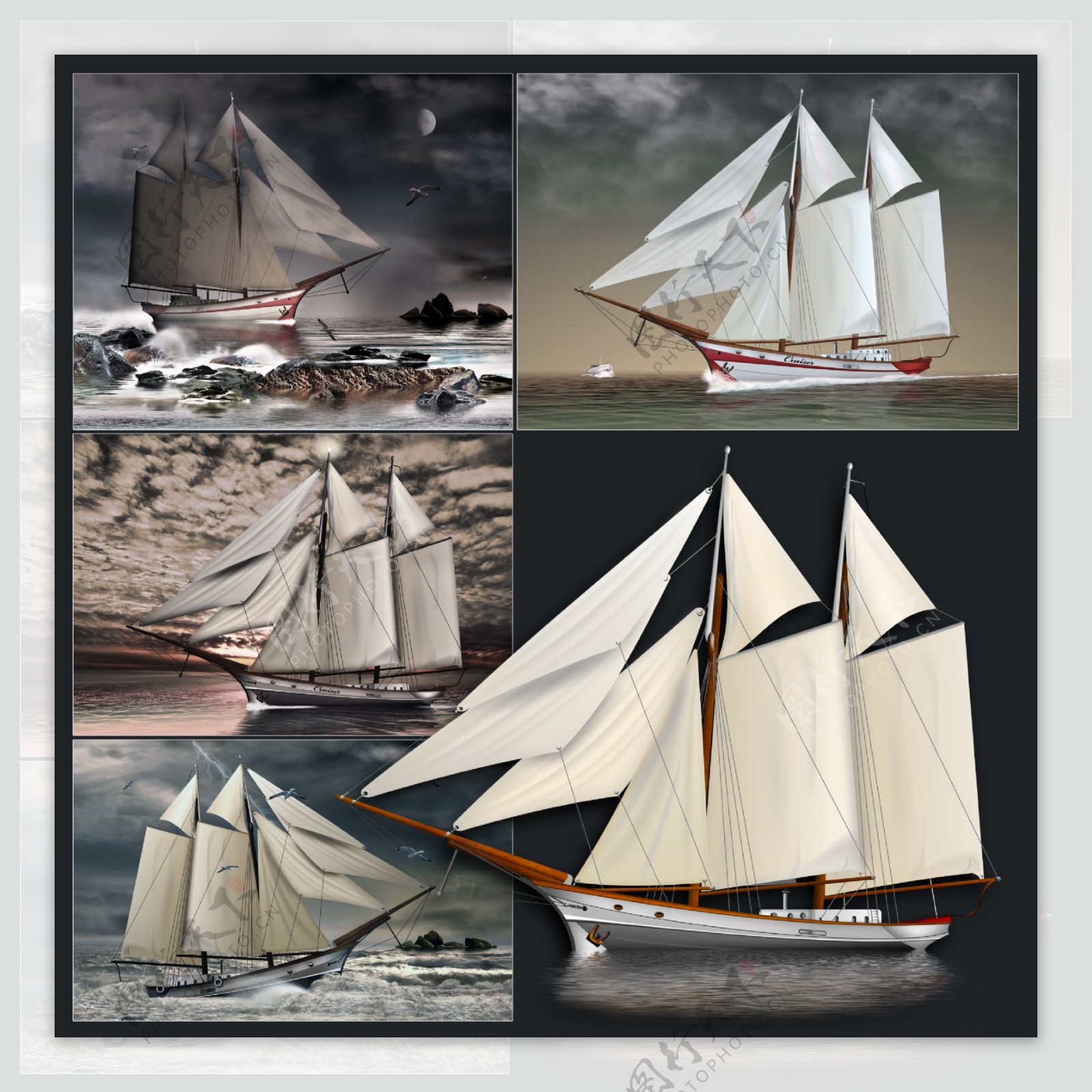 帆船模型图片