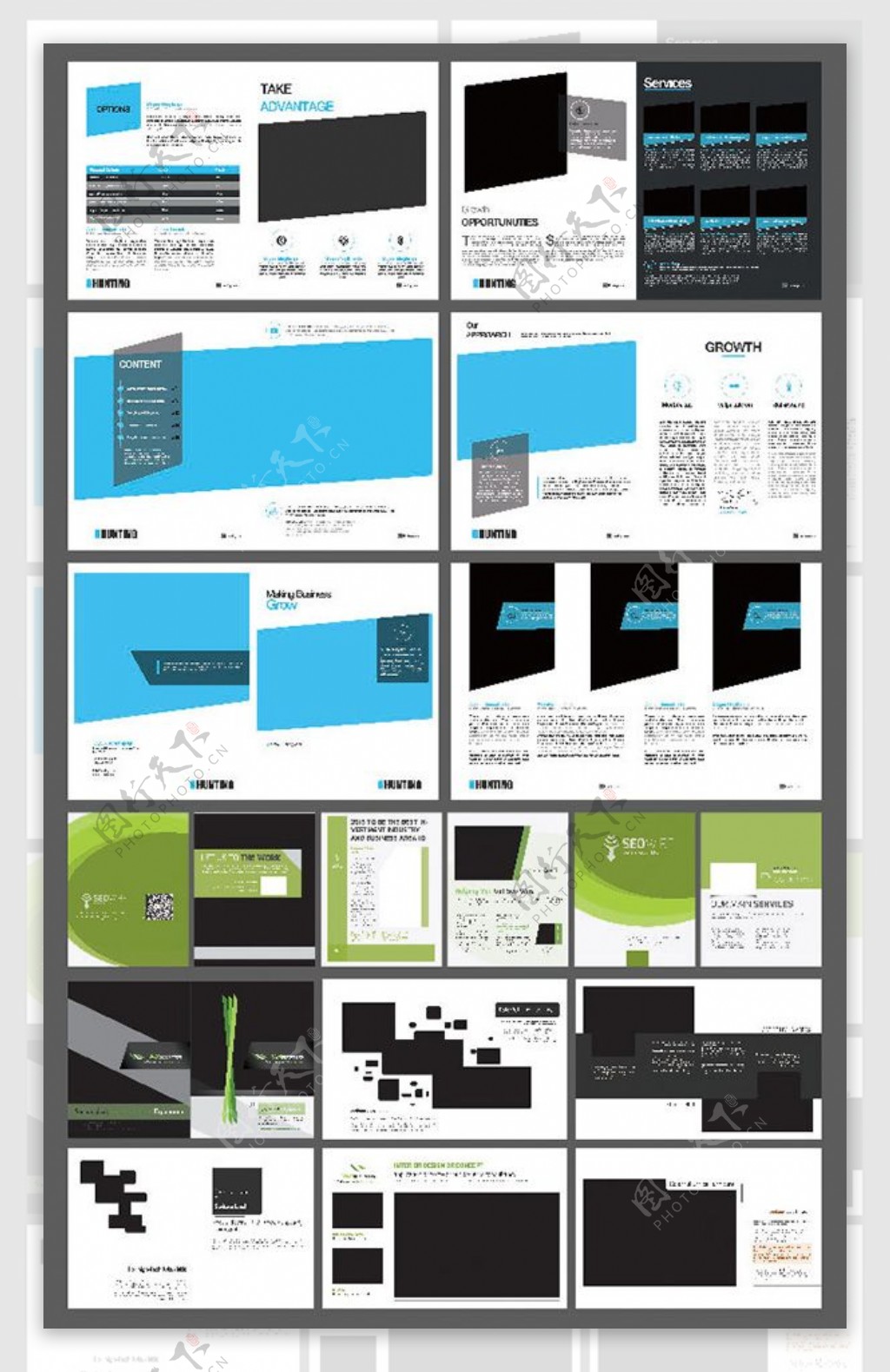 简约企业画册设计模板