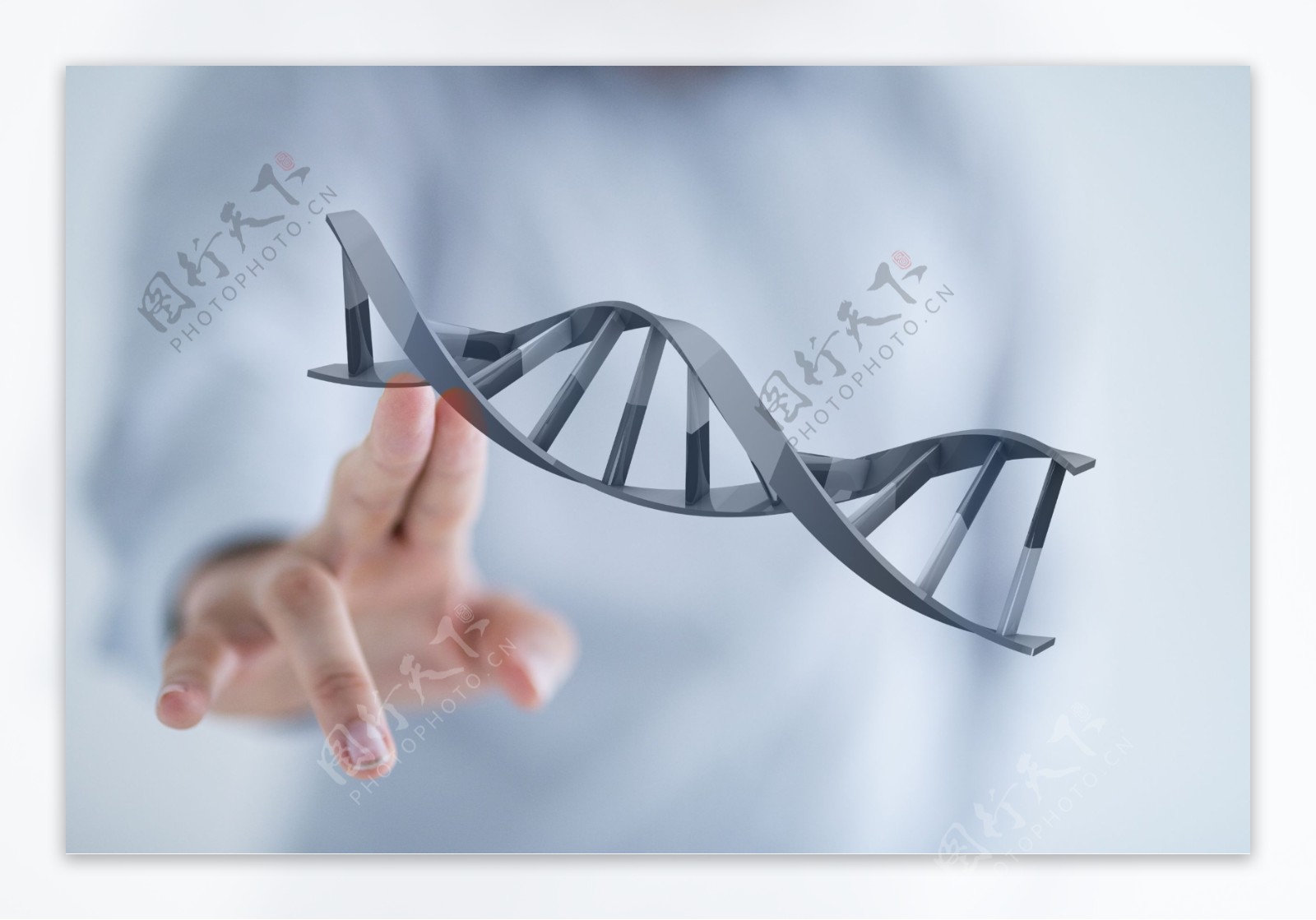 DNA与手图片