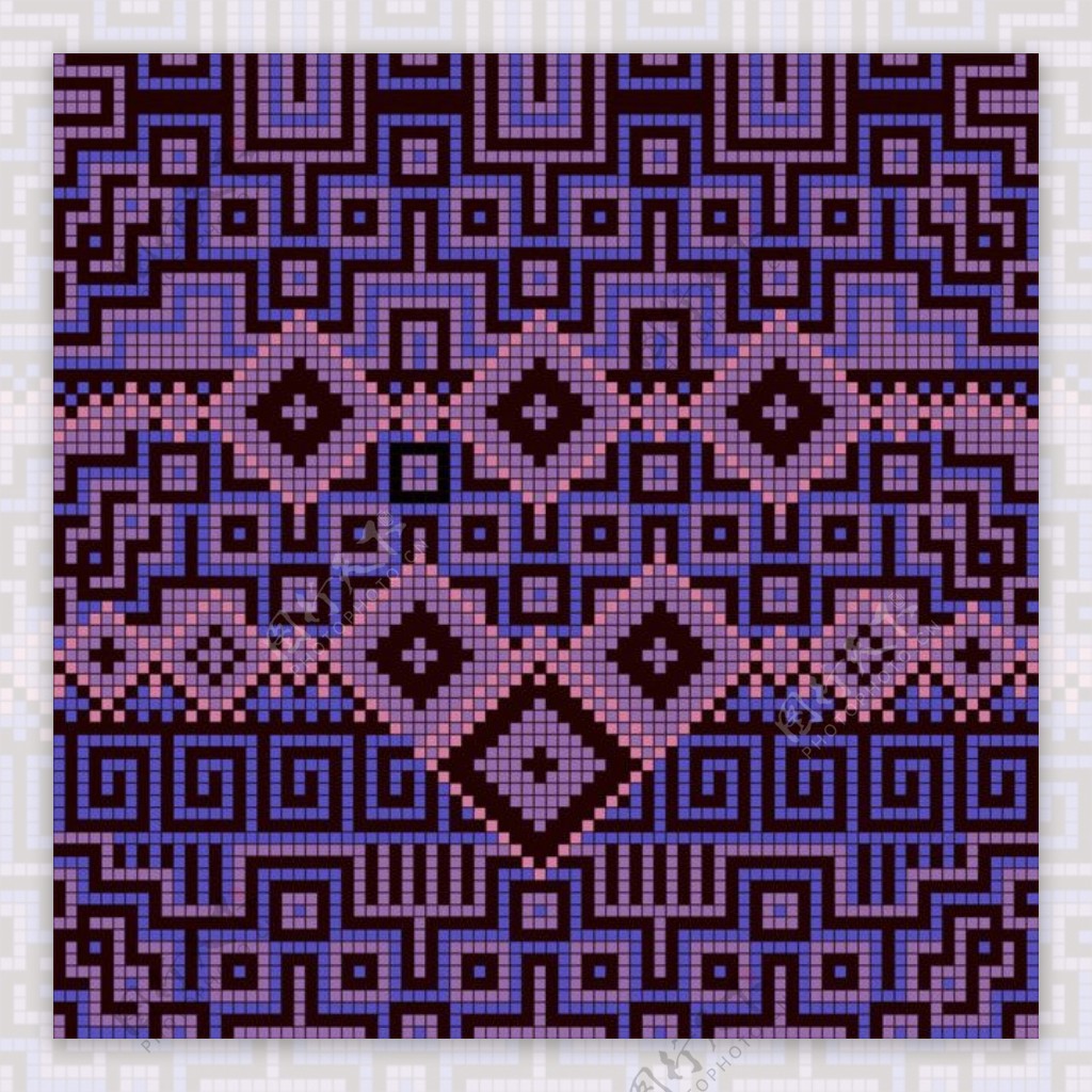紫色针织图案图片