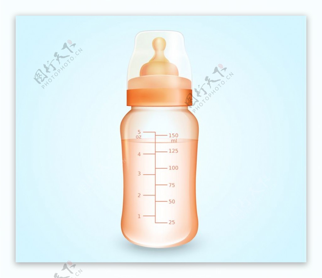 婴儿奶瓶矢量
