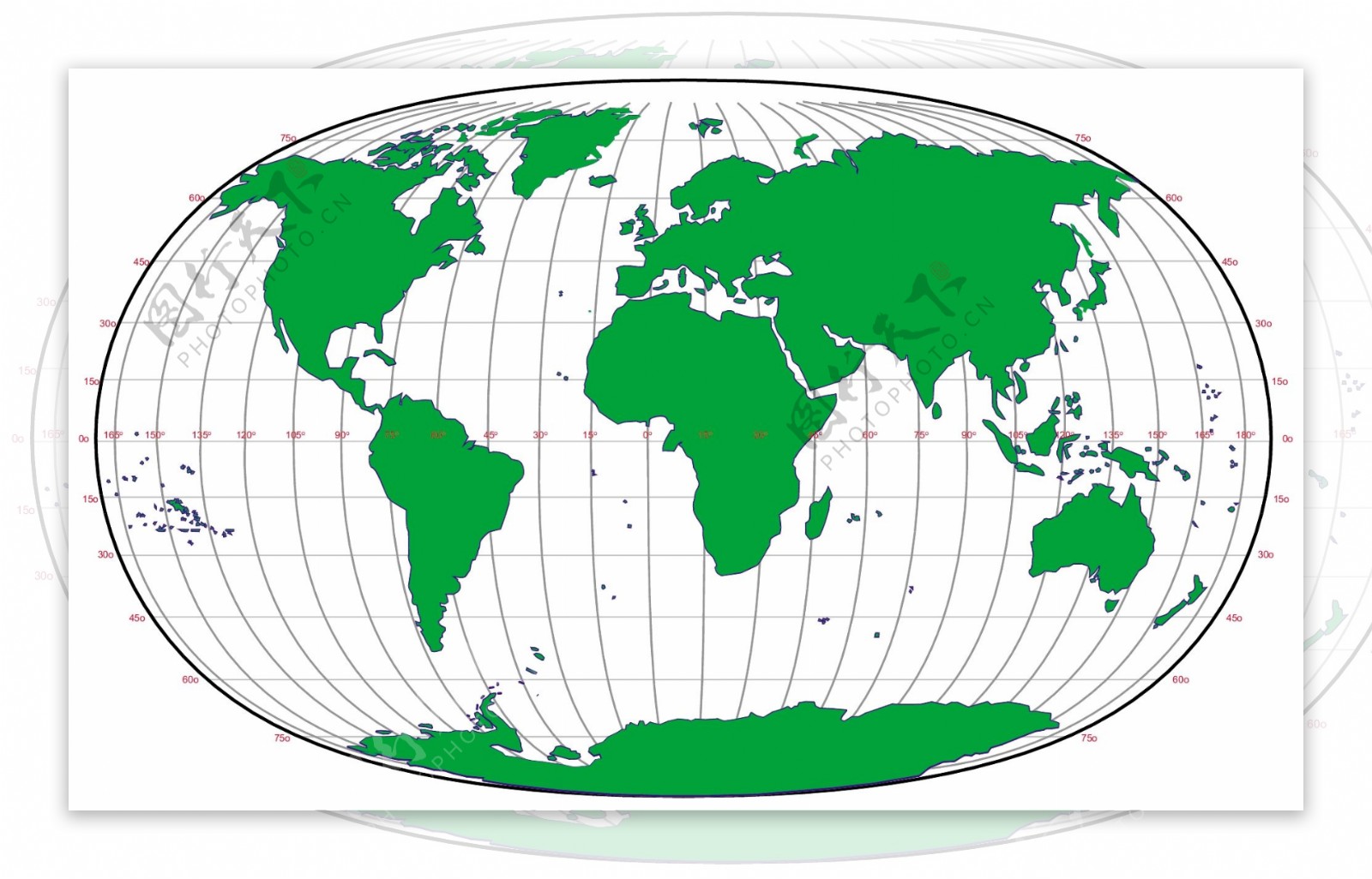 世界地图的免费矢量