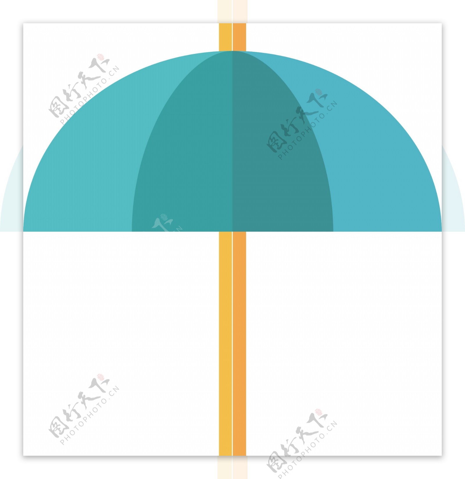 时髦的伞图标