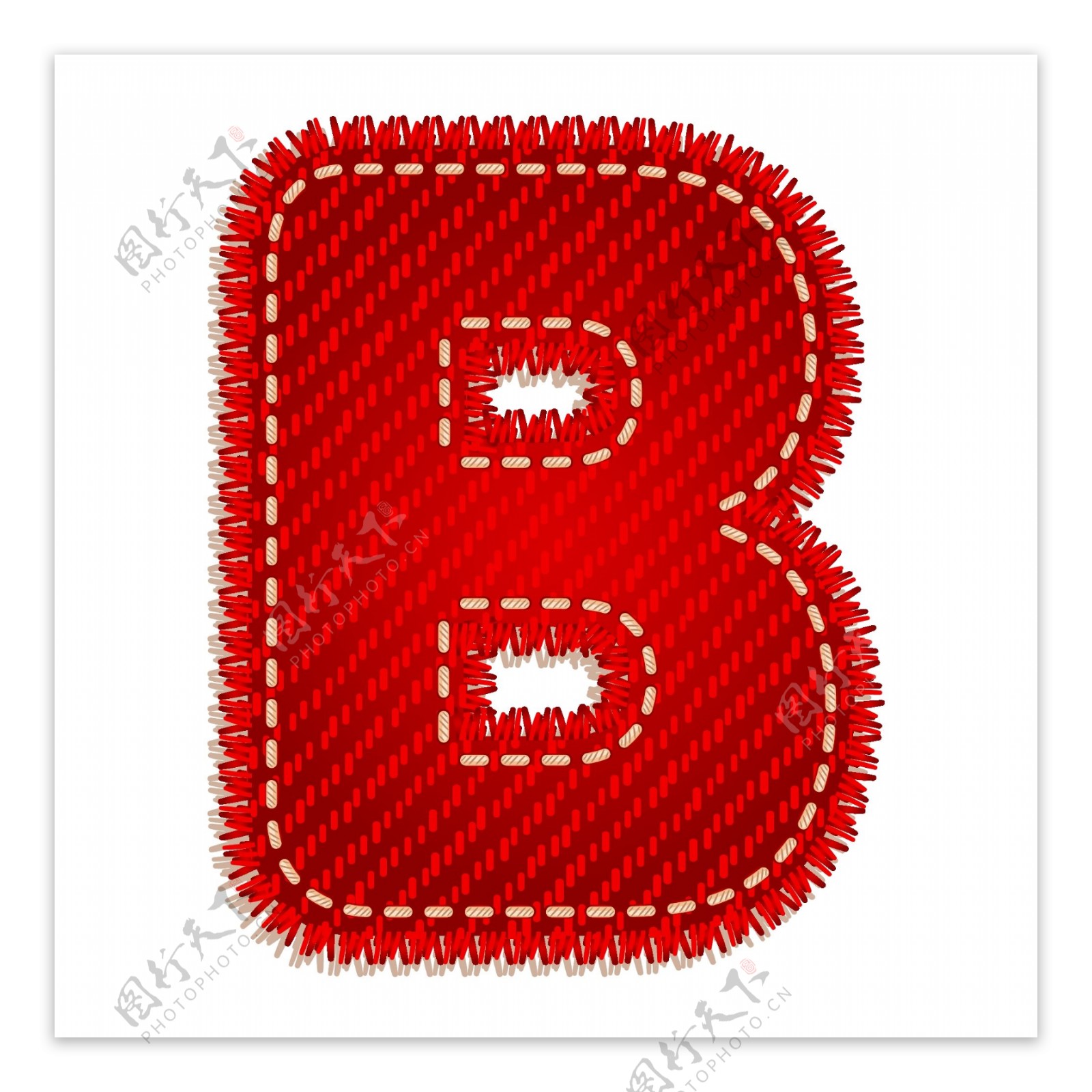 红色字母B