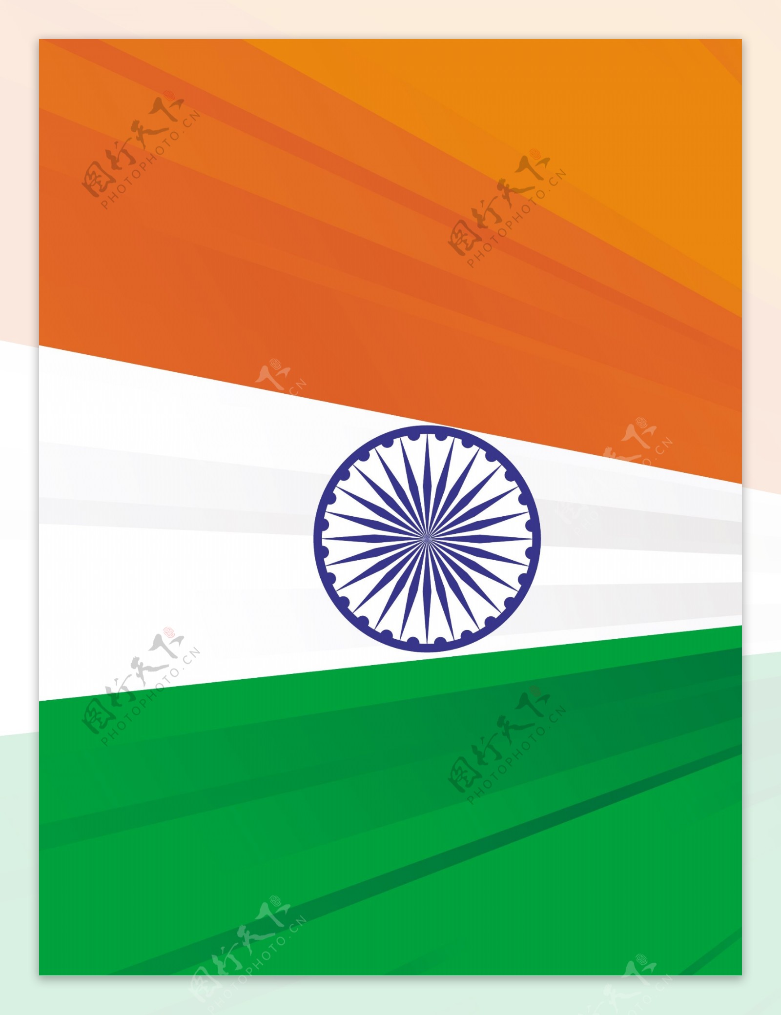 印度国旗矢量半色调