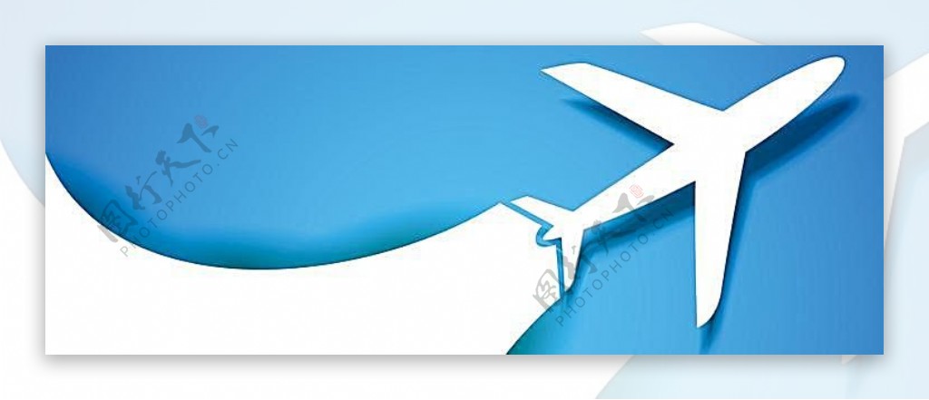 旅游飞机个性背景banner