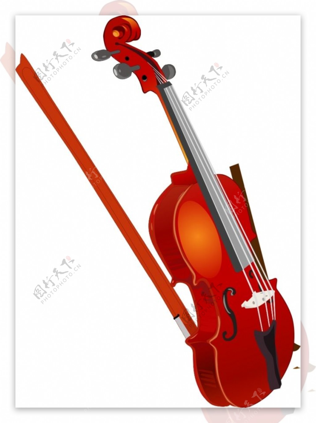 小提琴矢量素材