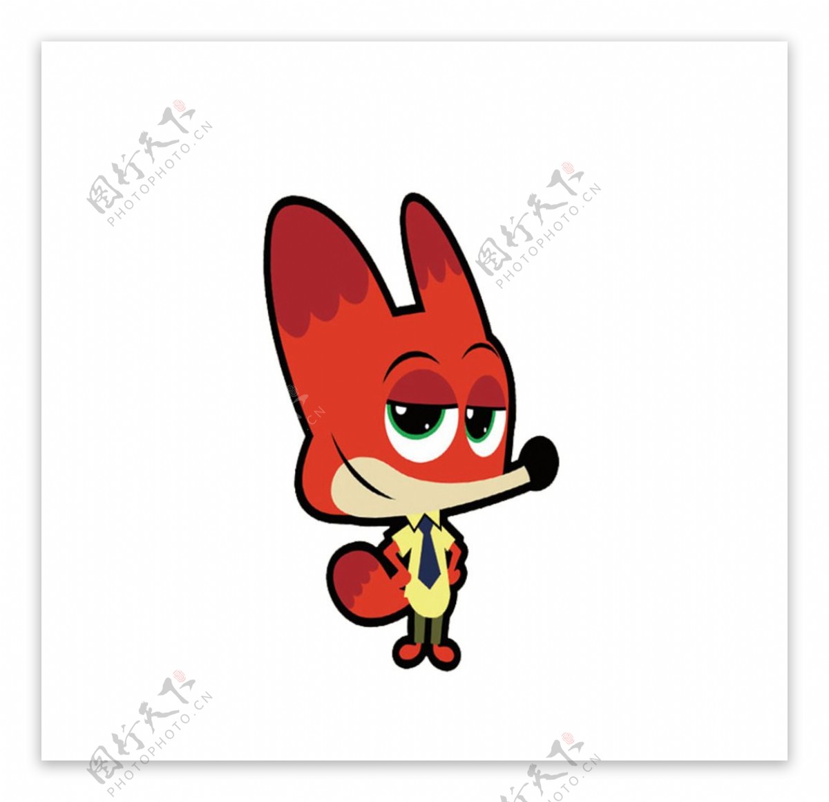 卡通红狐狸