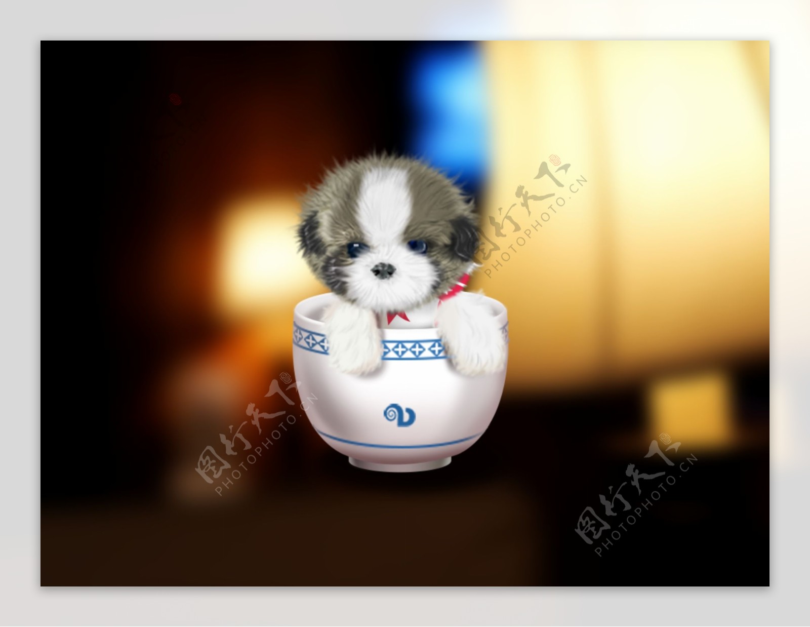 网页UI萌萌的狗狗icon图标设计
