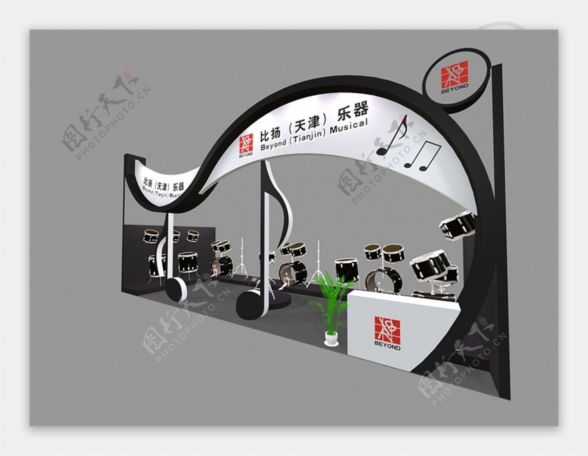 乐器展览模型