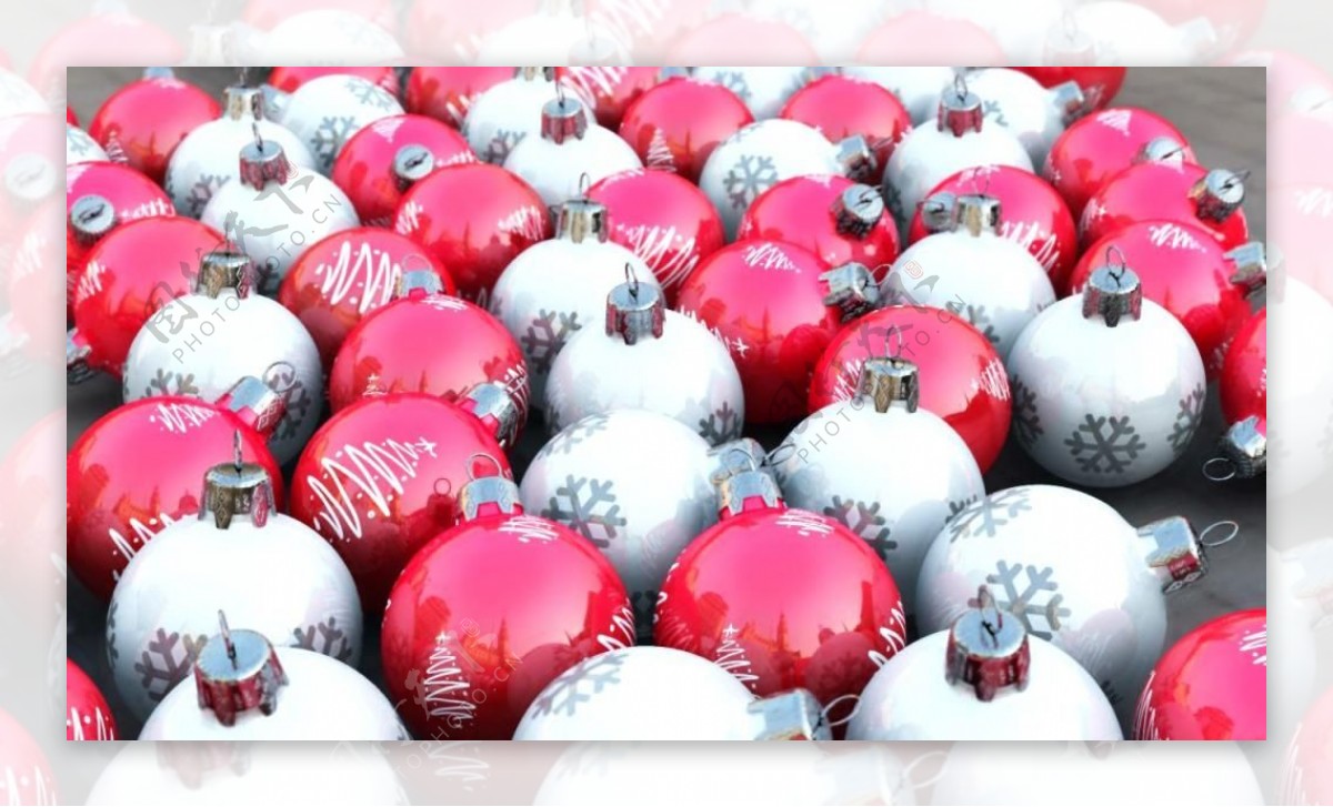 圣诞彩球装饰视频素材