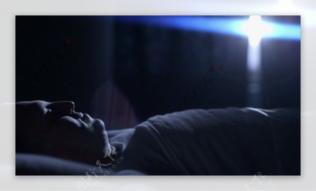 人物夜晚睡觉视频素材设计