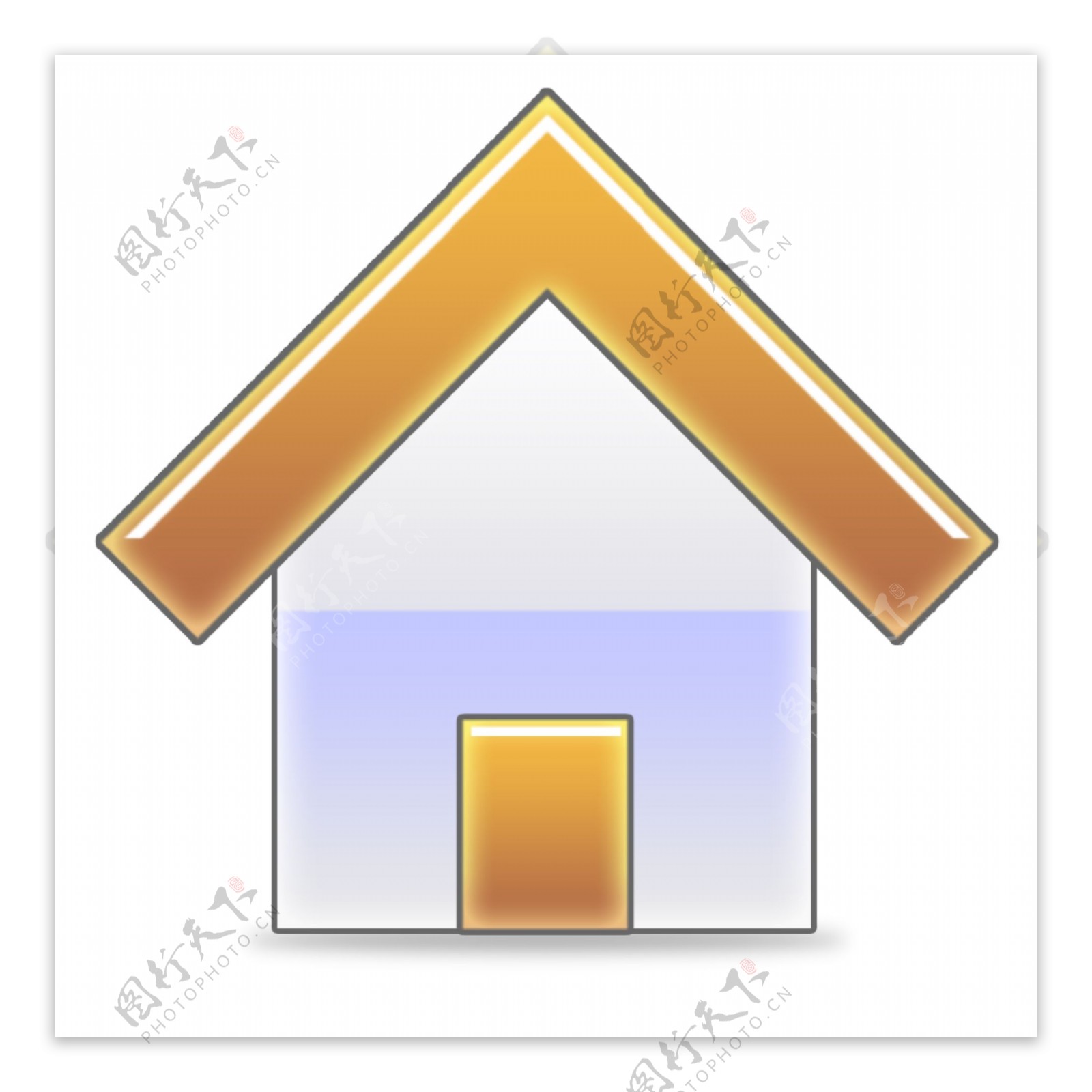 网页彩色房子首页icon图标