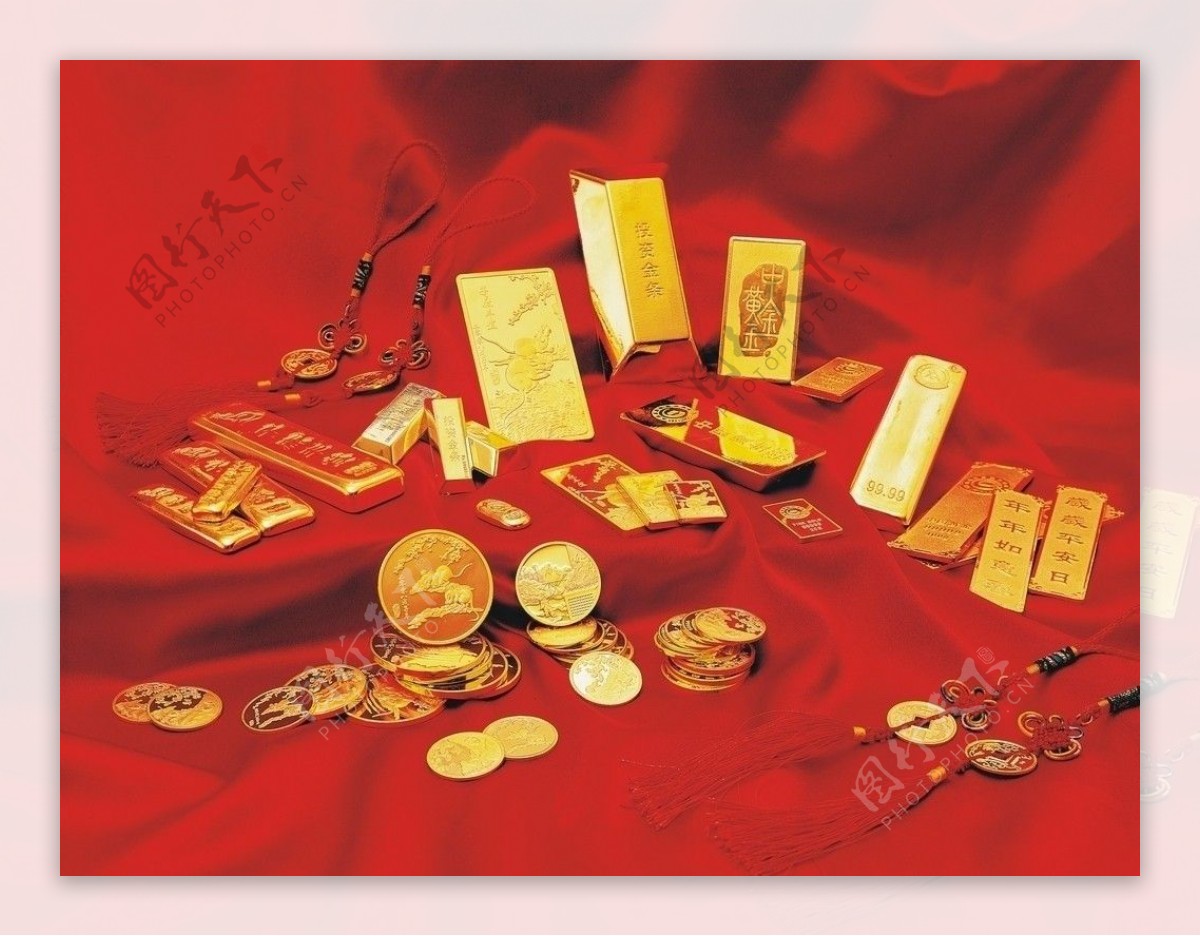 中国黄金金条金币