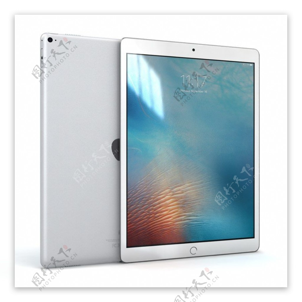 苹果iPad银色模型