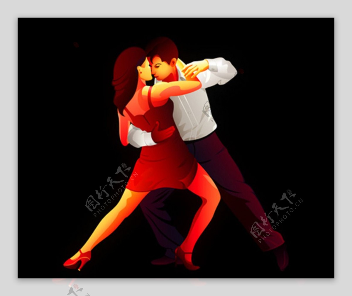 创意跳舞男女图片素材-编号39411254-图行天下