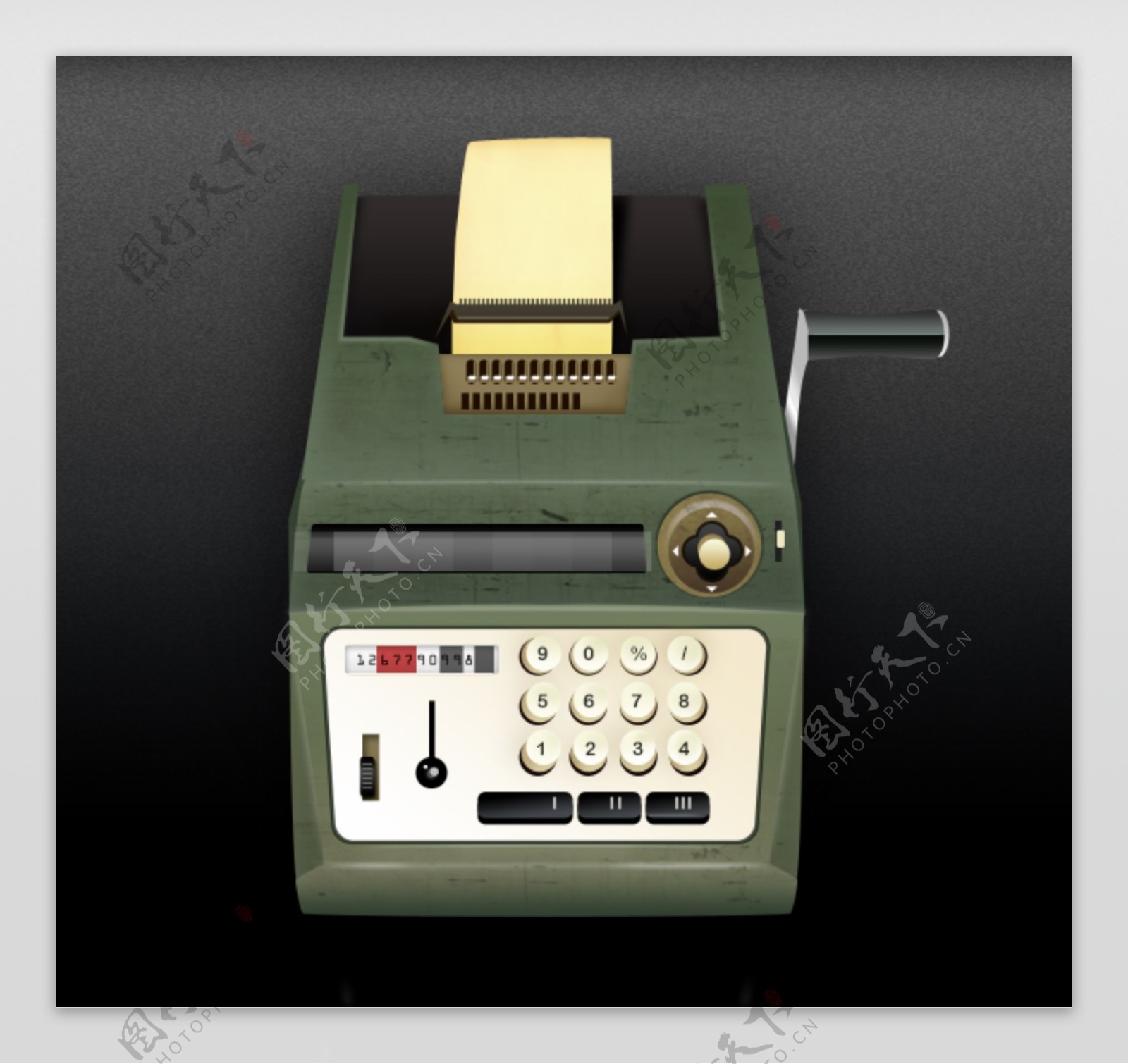 老式电话机icon图标设计
