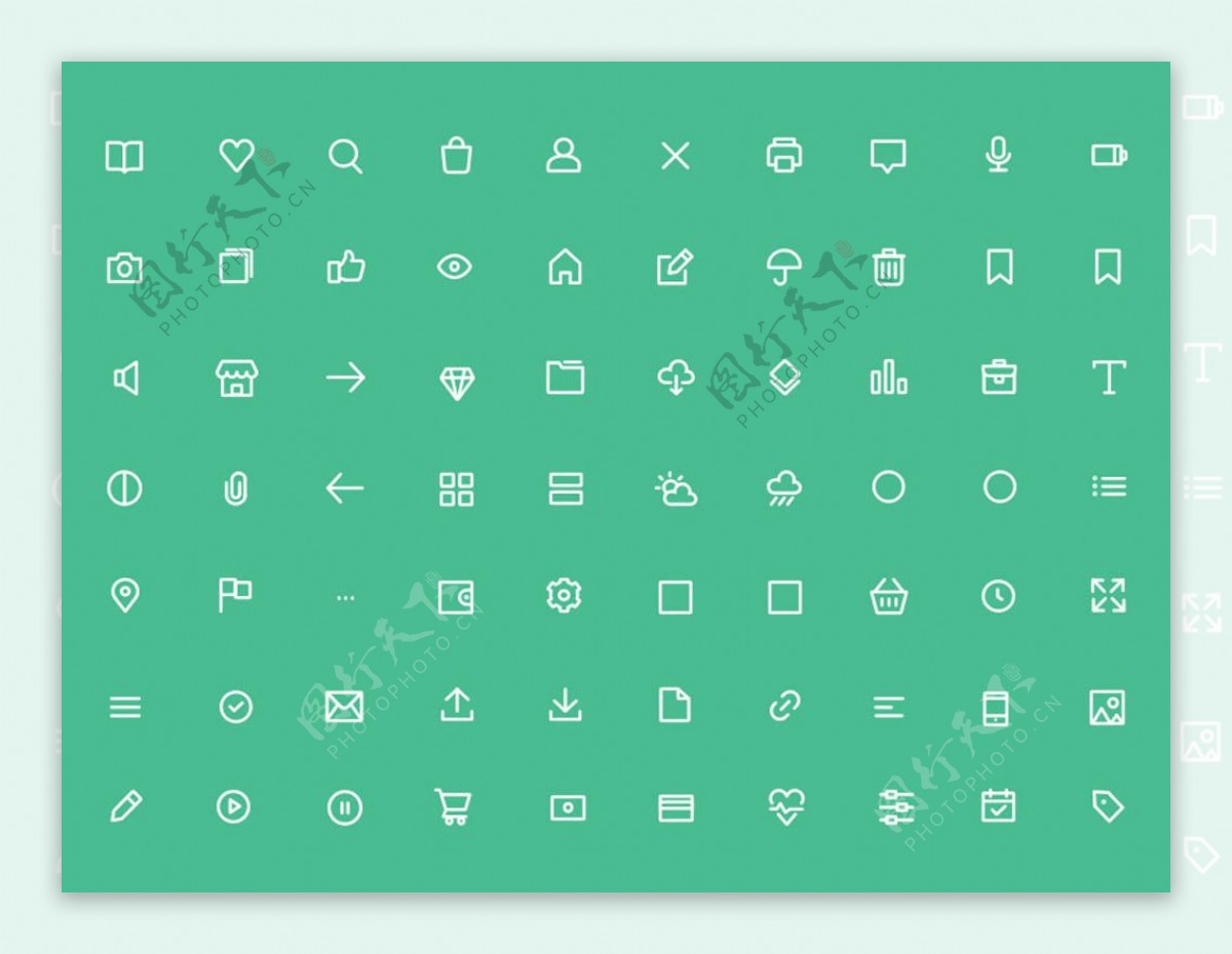 70个基本icon图标sketch素材