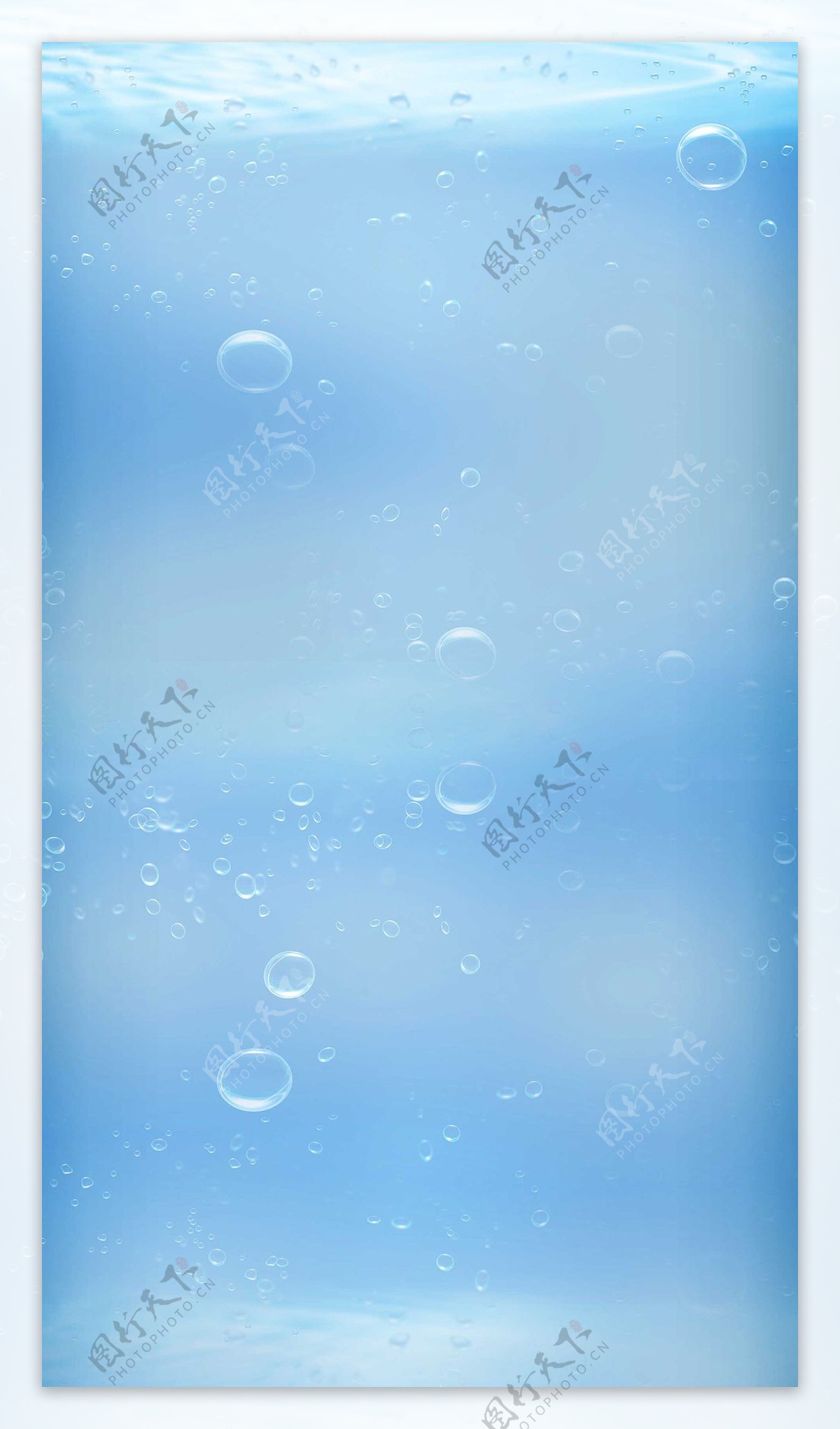 蓝色水泡H5背景素材