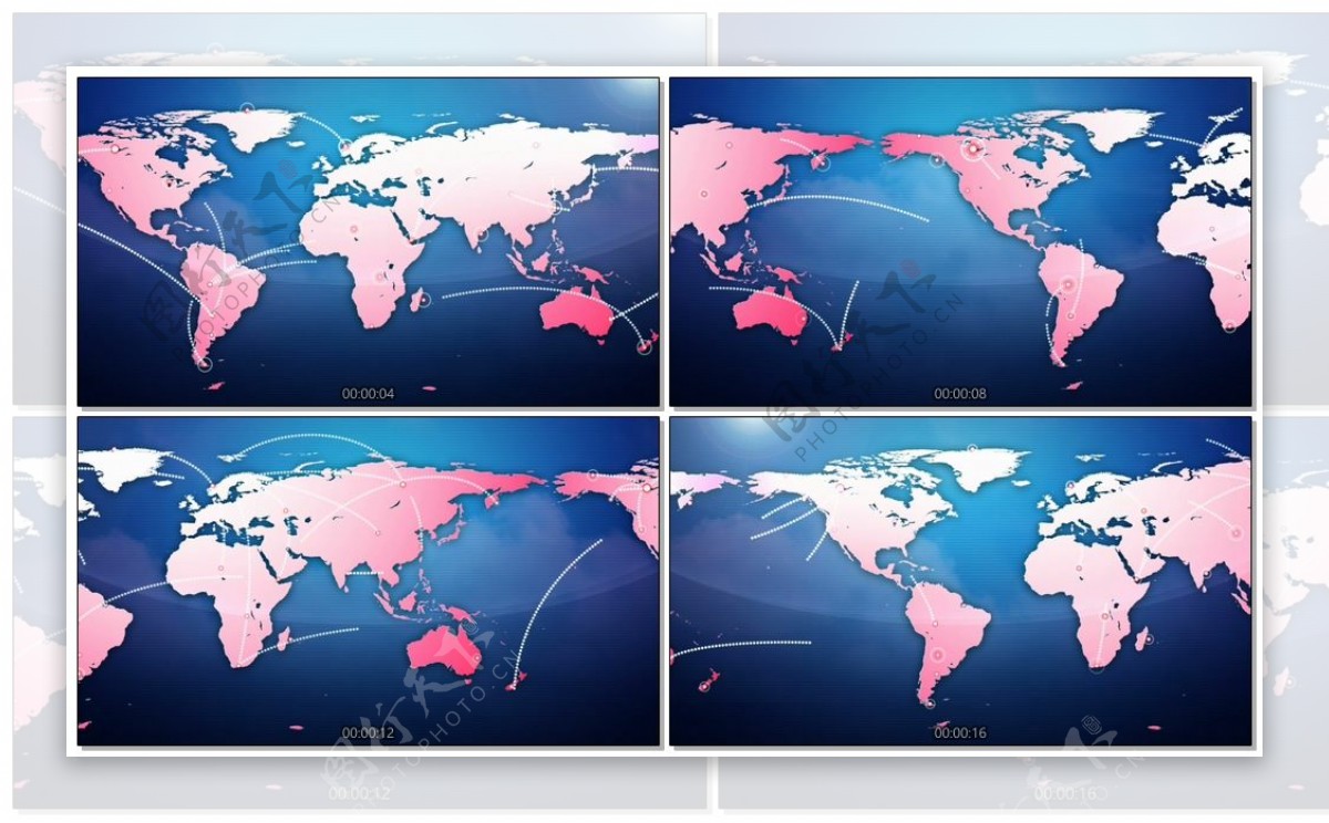LED舞台世界地图视频背景