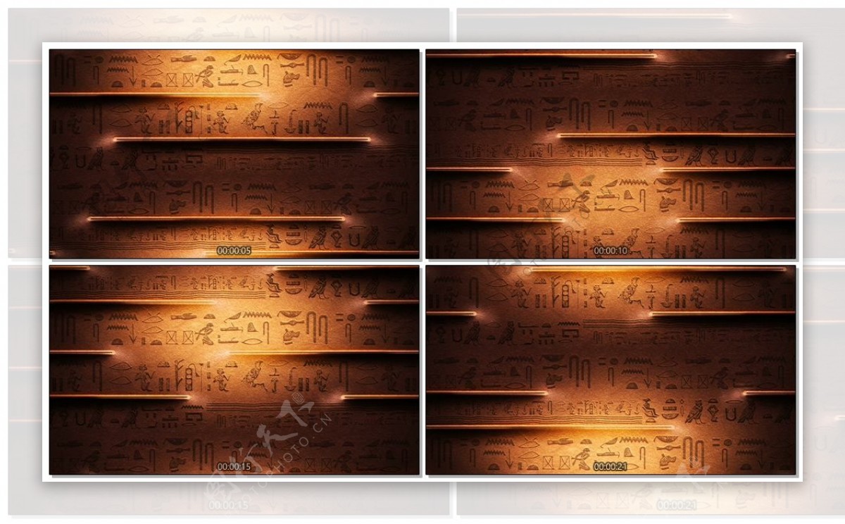 LED舞台古色埃及视频背景