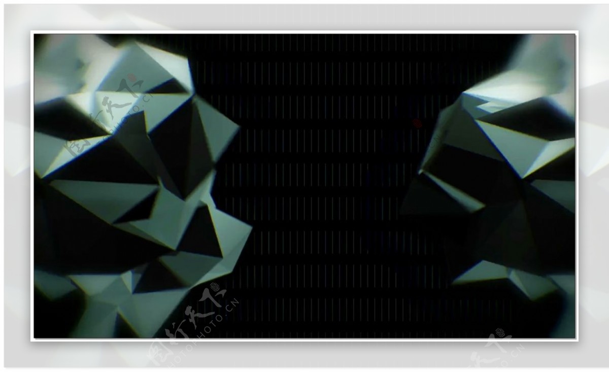 钻石几何三维动感视频素材