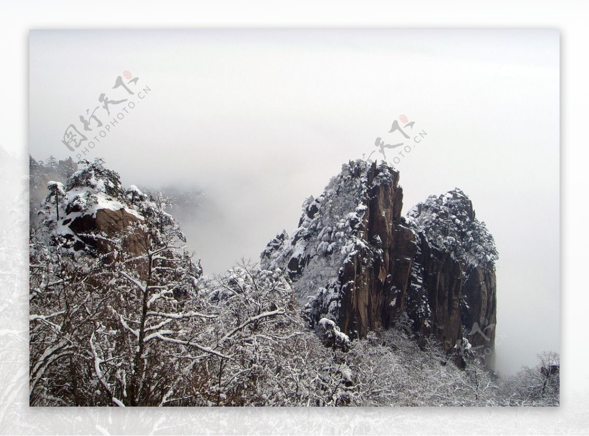 黄山雪景