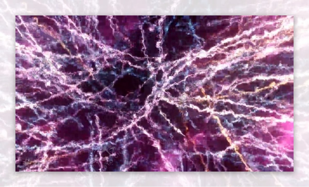 紫色电流闪电网状视频素材