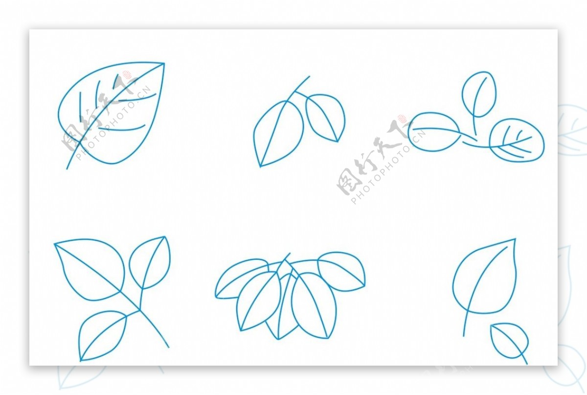 植物简笔画 关于树叶的简笔画图片 - 学院 - 摸鱼网 - Σ(っ °Д °;)っ 让世界更萌~ mooyuu.com