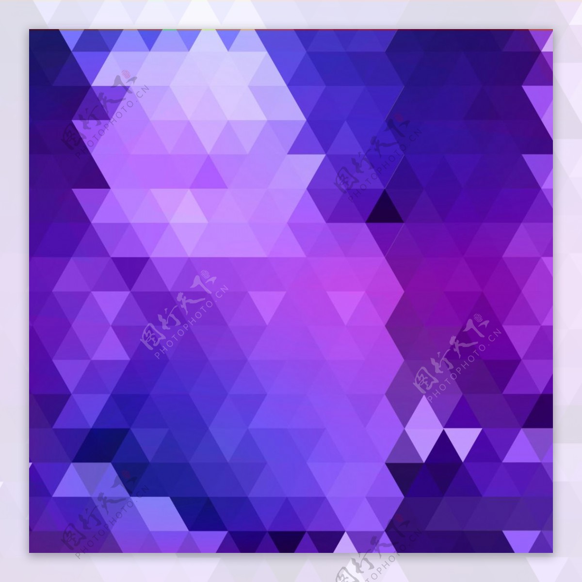 紫色系三角几何背景矢量素