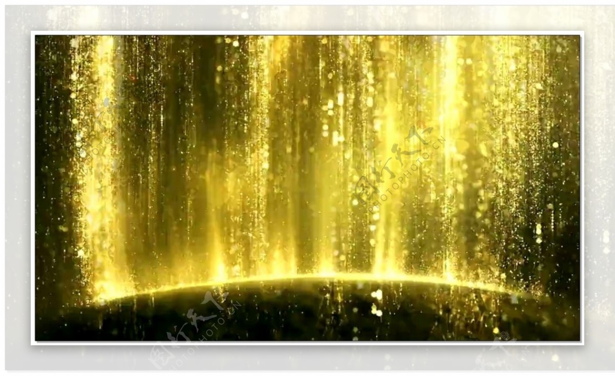 金色粒子有音乐视频素材