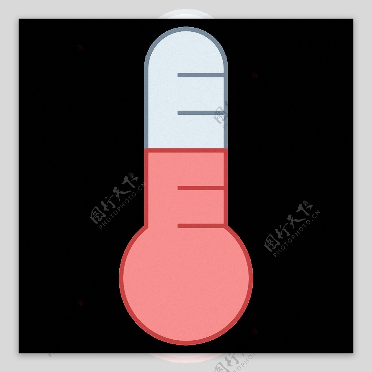 红色气温计图标免抠png透明素材