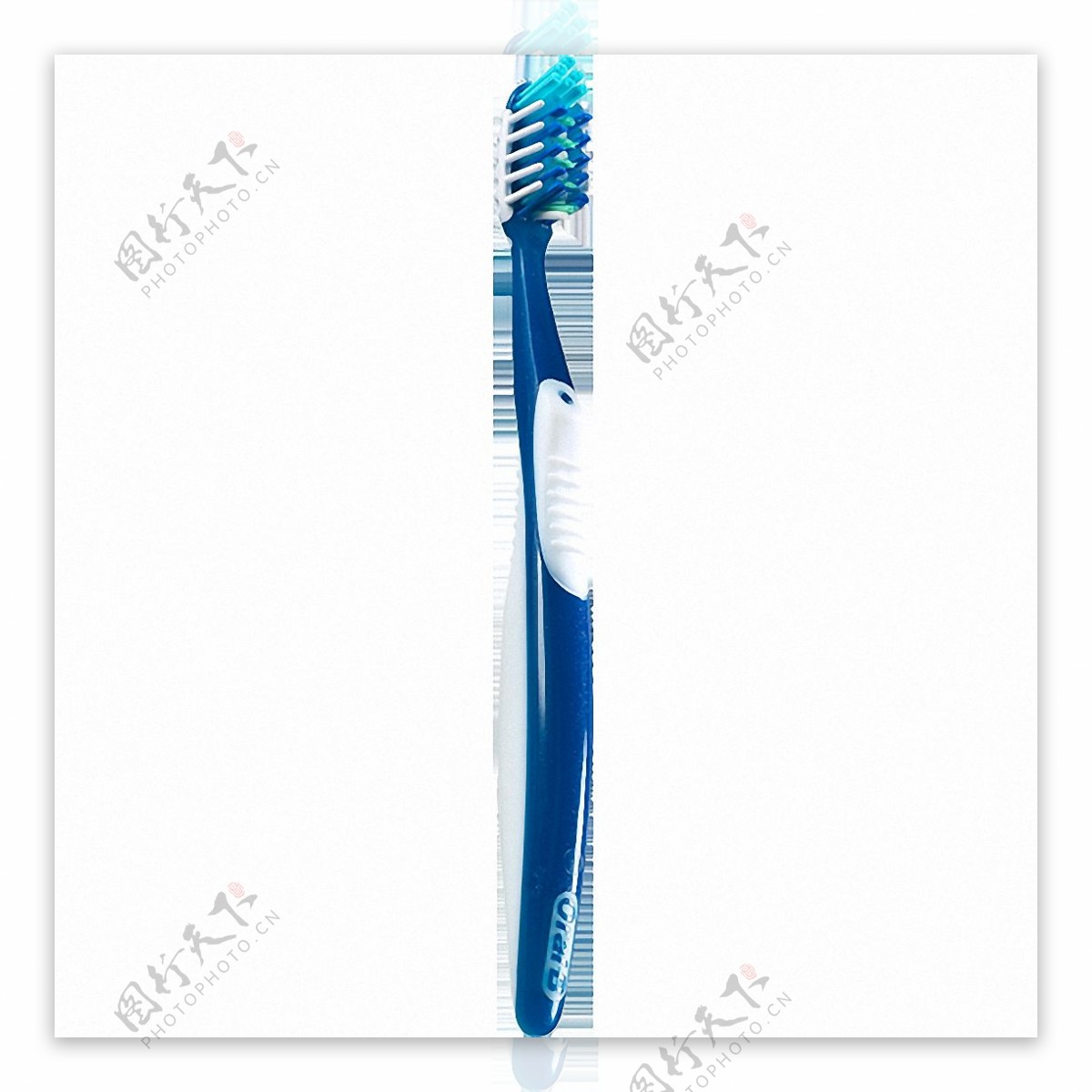 漂亮蓝色牙刷免抠png透明图层素材