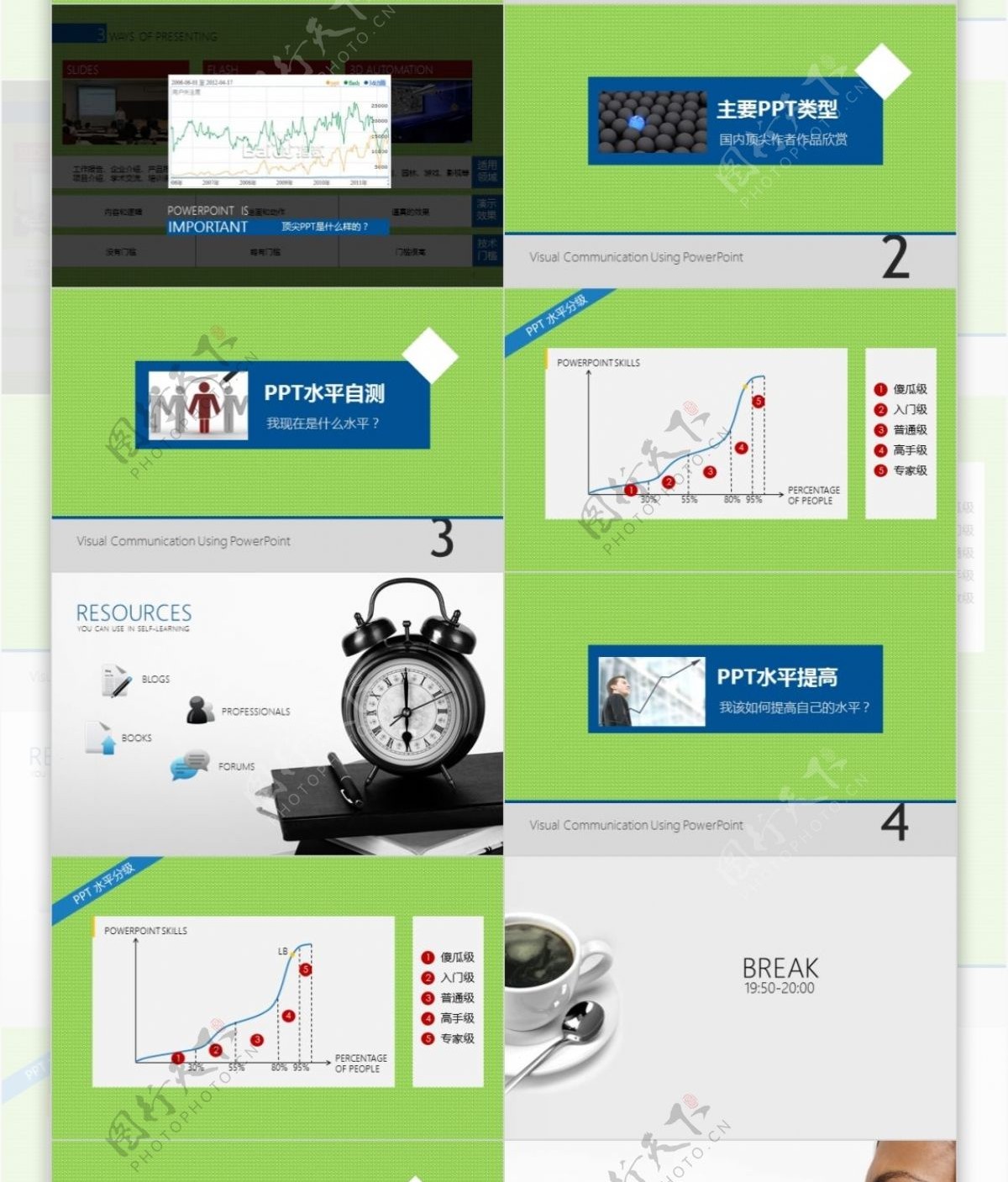 绿色简洁PPT