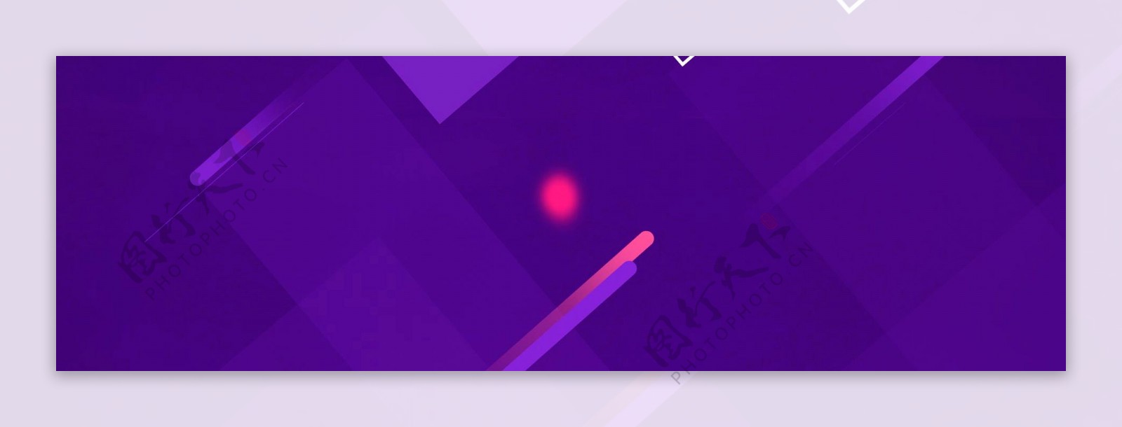 简约紫色方块banner背景素材