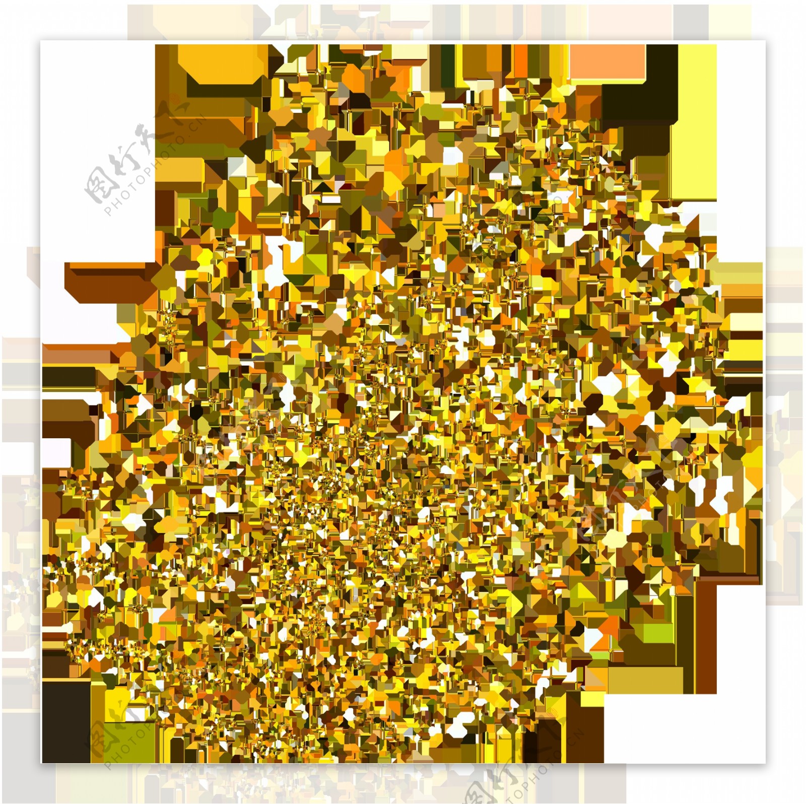 金色磨砂质感png元素素材