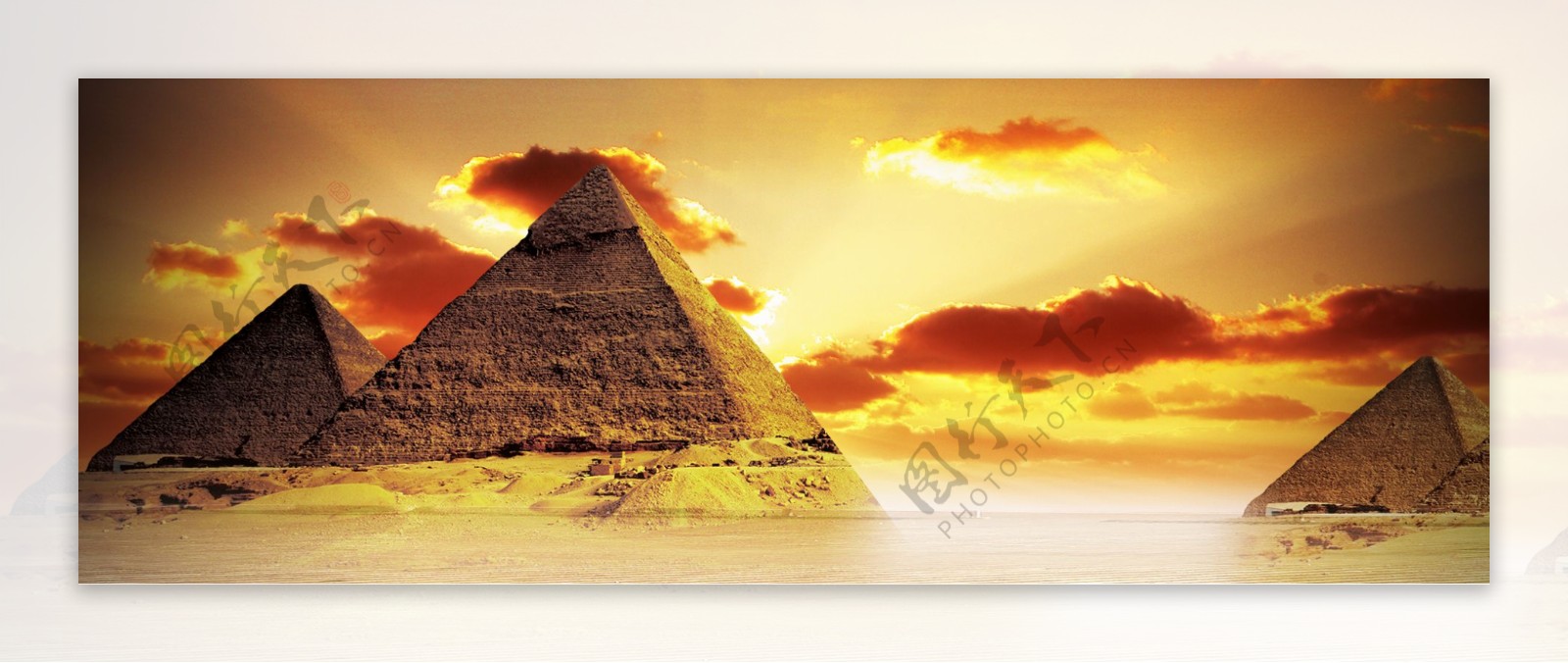 埃及金字塔banner背景